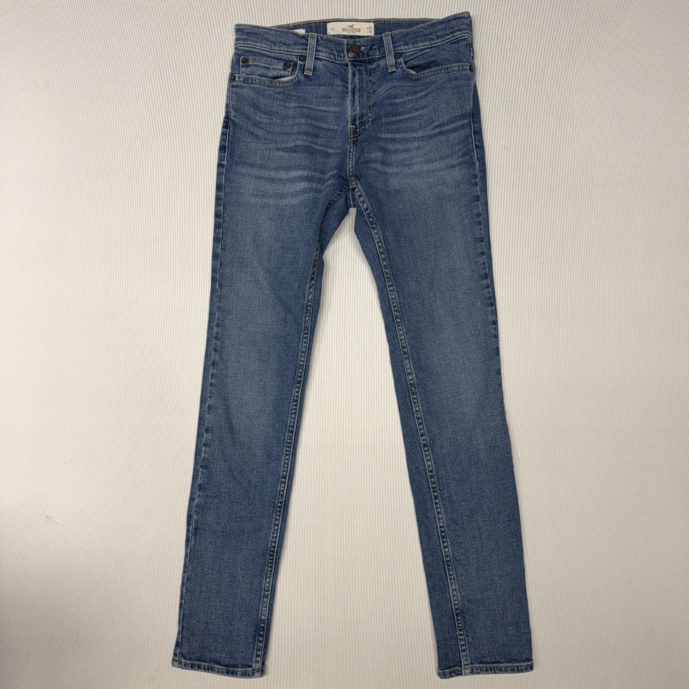 Hollister Epic Flex Jeans Mens 29x32 Blue Medium Wash Super Skinny Denim Stretch